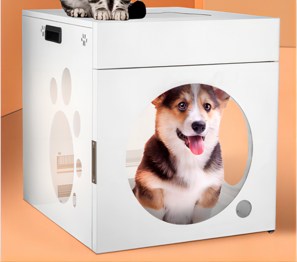 Automatic Pet Dryer for Cats and Small Dogs - Ultra Quiet Dog Hair Dryer with Smart Temperature Control and 360 Drying