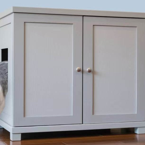 Cat Litter Box Enclosure, Hidden Litter Box Cabinet Furniture, Cat Litter Box Enclosure Cabinet with Cat Litter Box