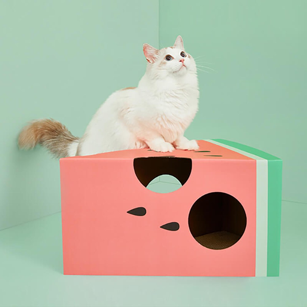 VETRESKA Cat Condo House Cat Scratcher Cardboard, Scratching Box