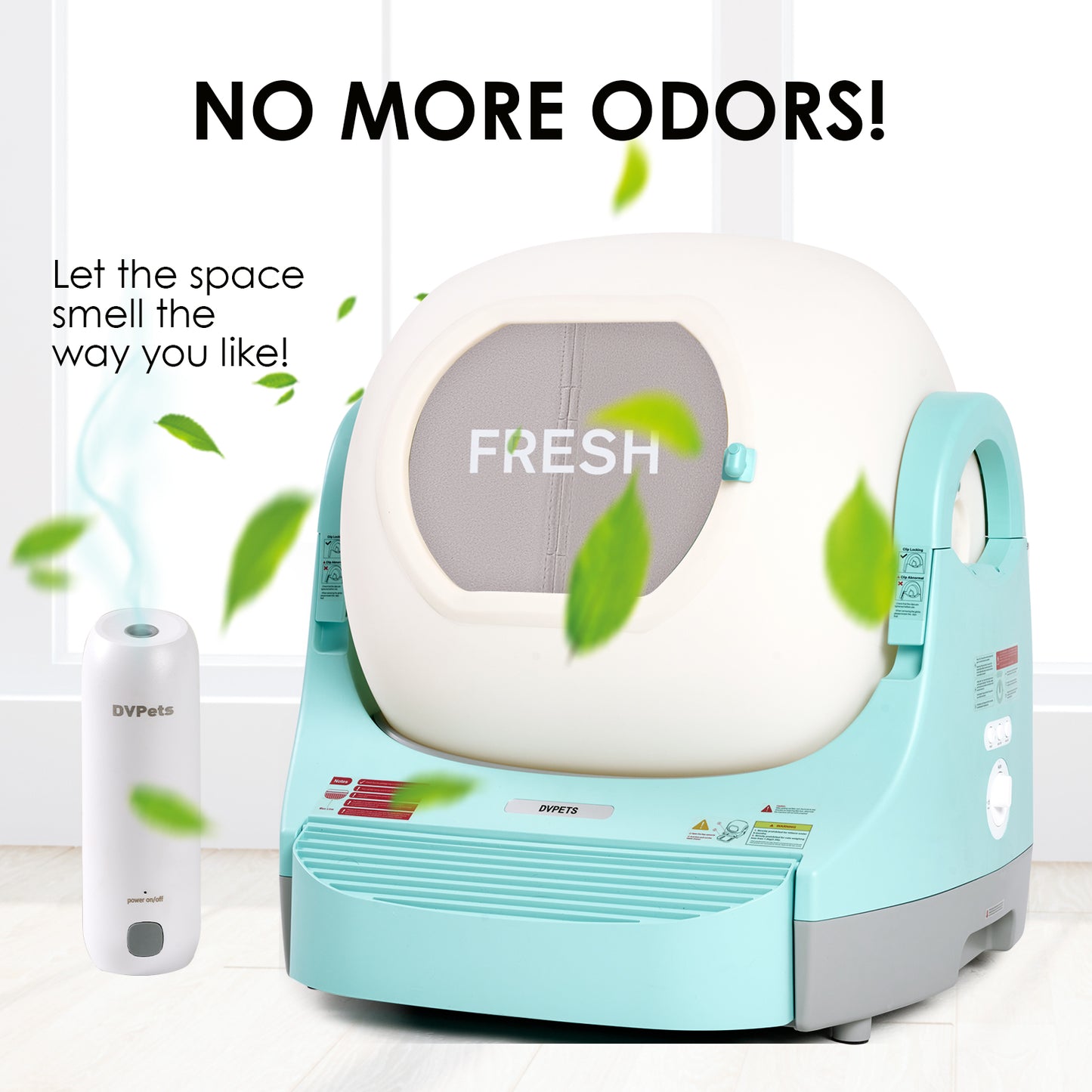 DVPETS Smart Litter Box Max, self-cleaning litter box