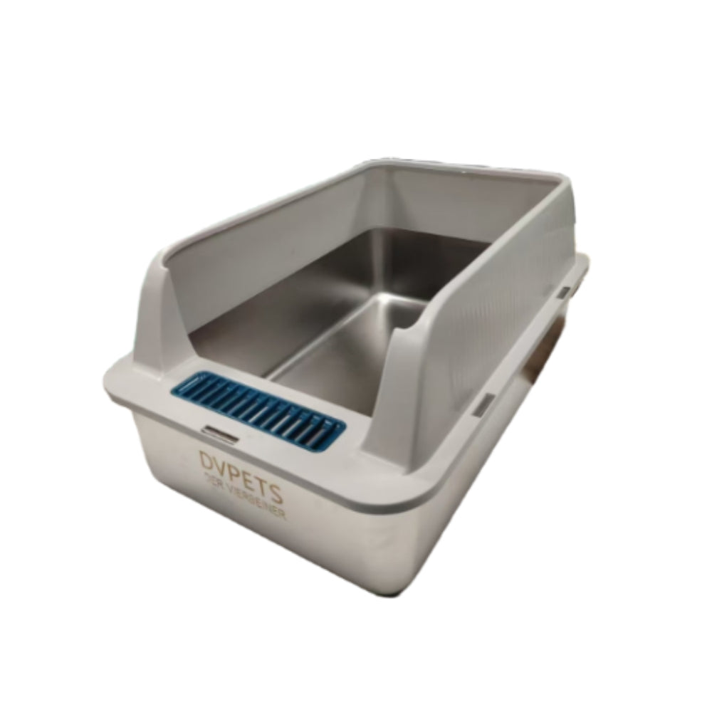 Stainless Steel Cat Litter Box, Extra Large Litter Box for Big Cats XL(Open Litter Box)