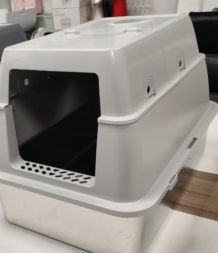 Stainless Steel Cat Litter Box, Extra Large Litter Box for Big Cats XL(Closed Litter Box)