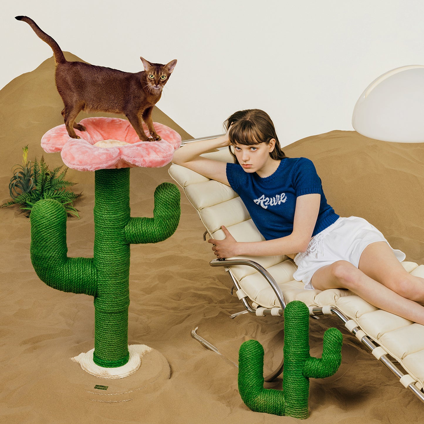 VETRESKA Cat Scratching Post, BLOOMING CACTUS CAT TREE