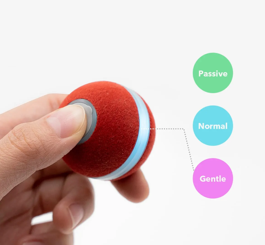Cheerble Smart Interactive Automatic Moving Cat Toy Ball with Lights and Bell (Ball M1)