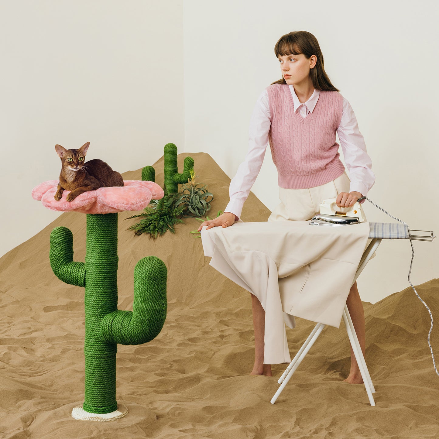 VETRESKA Cat Scratching Post, BLOOMING CACTUS CAT TREE