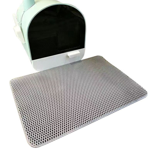 Cat Litter Mat Double Layer Waterproof Urine Proof Trapping Mat 1 Pack