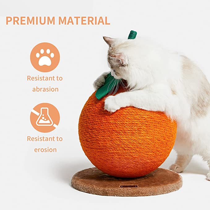 VETRESKA Cat Scratching Post Tangerine Cat Scratching Ball DVPets