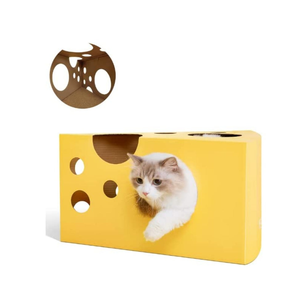 VETRESKA Cat Condo House Cat Scratcher Cardboard Scratching Box DVPets