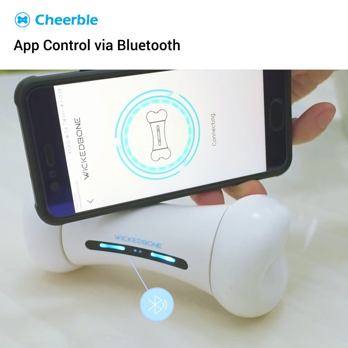Cheerble's Wickedbone is a fun smart dog toy with a mind of its